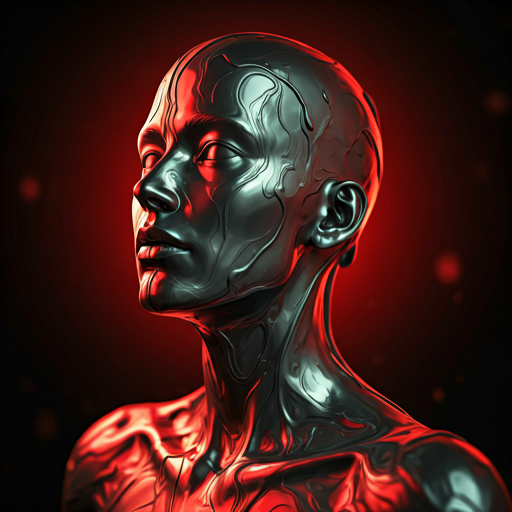 macro view of liquid metal profile